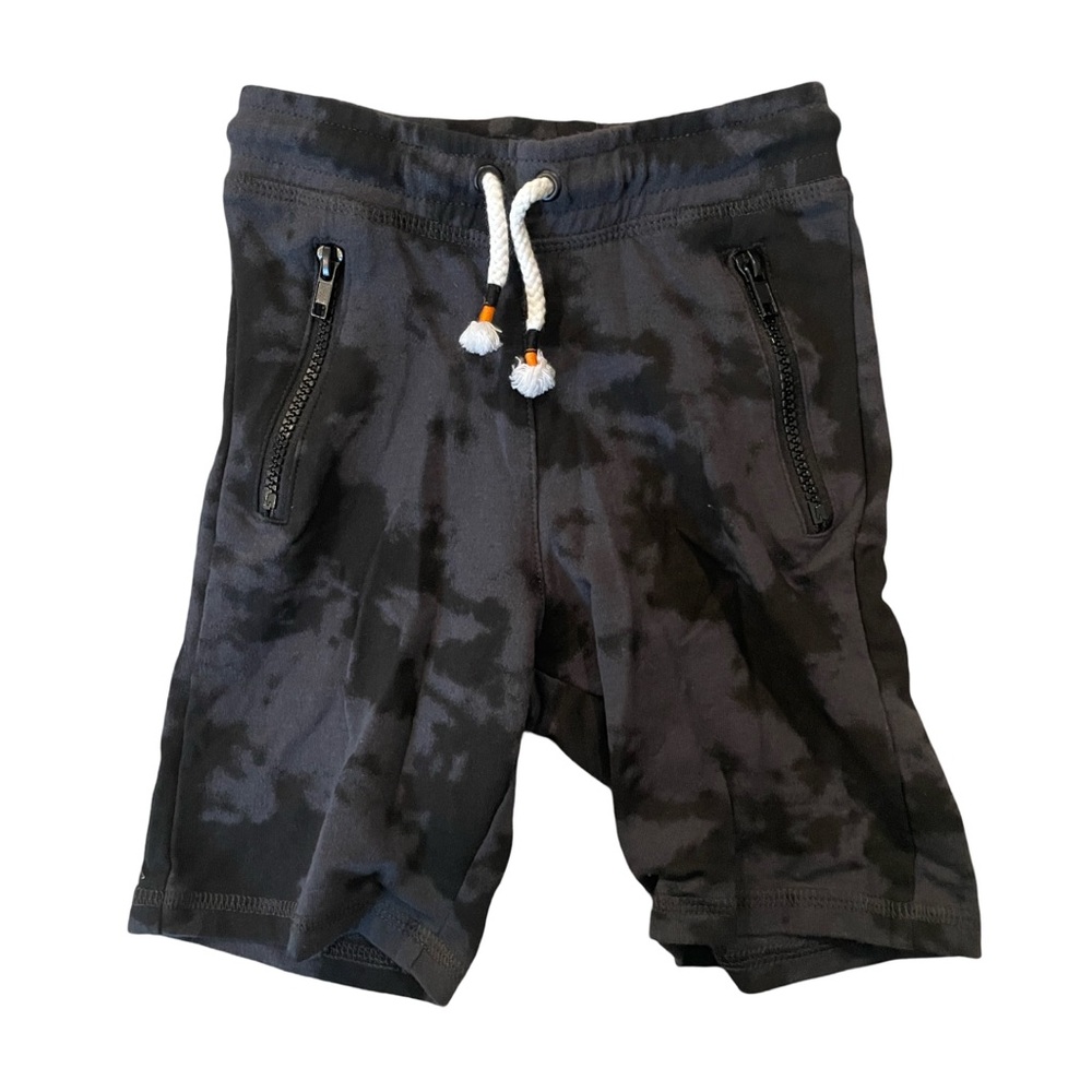 NWOT H&M Toddler Boy 5T Grey/Black Tie-Dye Shorts